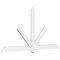 Ekena Millwork Kennewick Architectural Grade PVC Gable Bracket, 108"W x 54"H x 2"D x 6"F, 12/12 Pitch GBP108X54X0206KEN00 - alternate 1